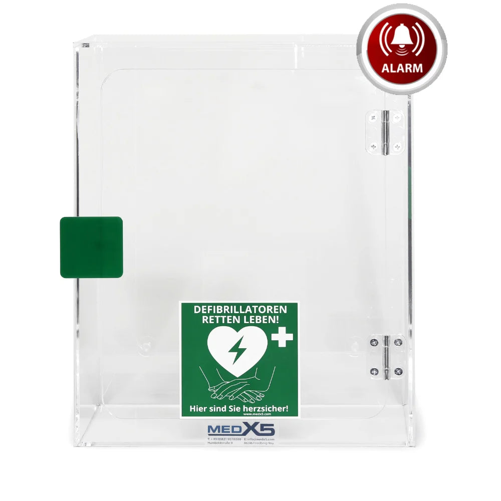 Acrylglas-Wandkasten für Defibrillator / AED – Innenbereich