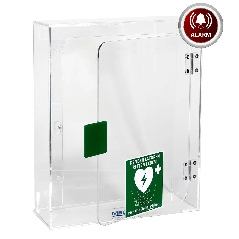 Acrylglas-Wandkasten für Defibrillator / AED – Innenbereich