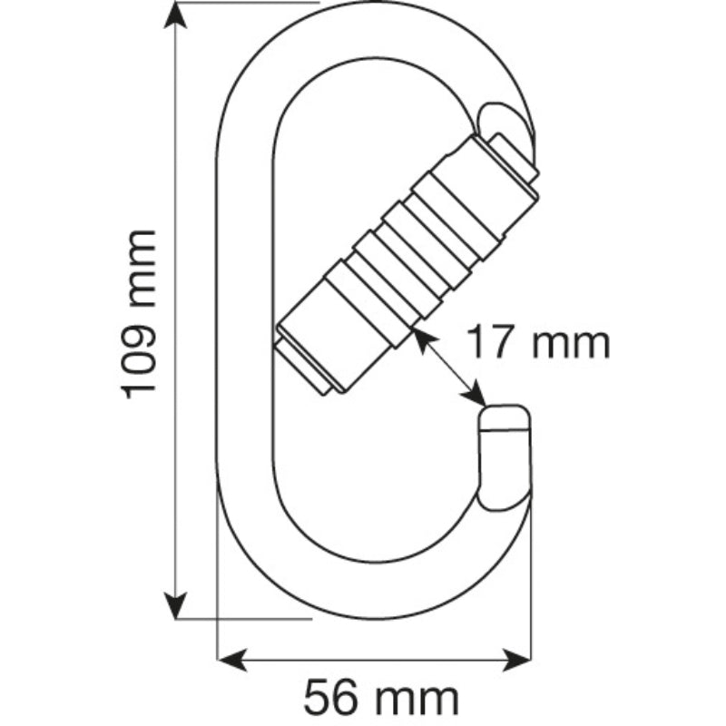 Camp Oval Pro 3Lock Stahlkarabiner