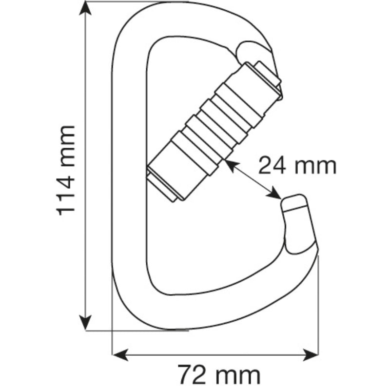 Camp D Pro 3Lock Stahlkarabiner