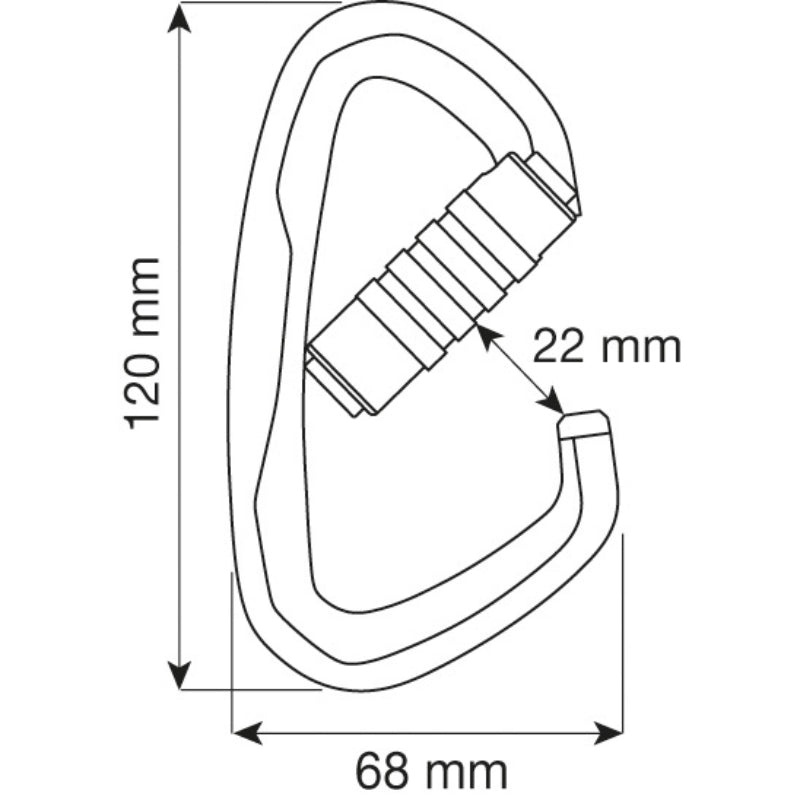 Camp Atlas 3Lock Alukarabiner