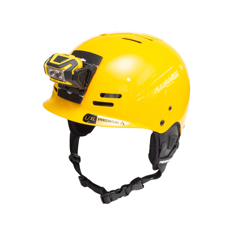 Predator FR7-W Half Cut Helm mit Aria 2 (mit Batterien) - gelb