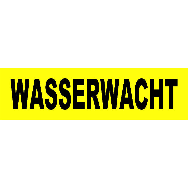 Westenbeschriftung für Secumar Prallschutzweste Swift gelb-schwarz waterrescue.bayern