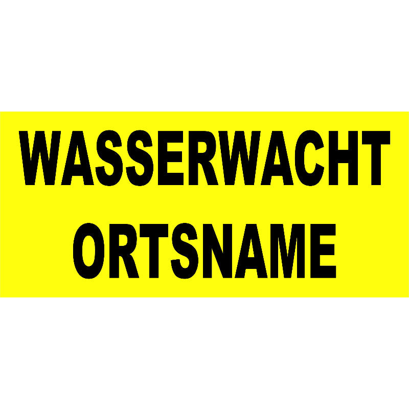 Westenbeschriftung für Secumar Prallschutzweste Swift gelb-schwarz waterrescue.bayern