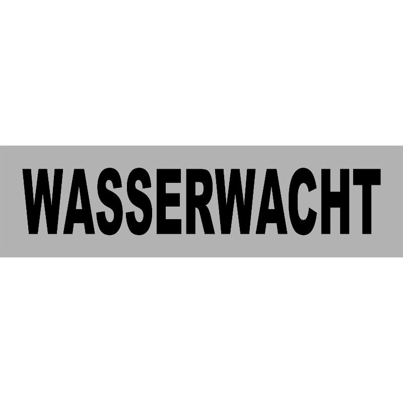 Westenbeschriftung für Secumar Prallschutzweste Swift silber-schwarz waterrescue.bayern